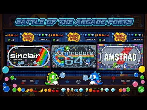 Battle of the Arcade Ports - Bubble Bobble - Amstrad CPC - Commodore 64 - Zx Spectrum