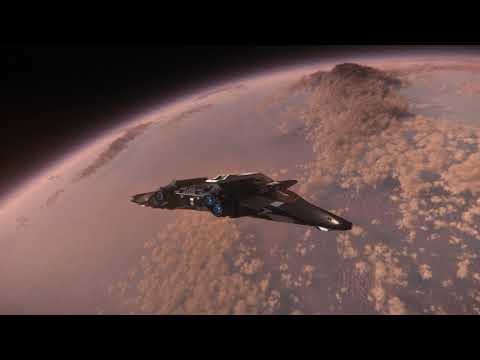 Flying into Lorville. New clouds on Hurston