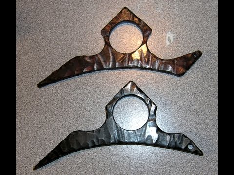 CPM 3V knuckle dusters with rock pattern