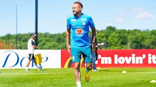 FARMOU AURA! NEYMAR TREINOU NORMALMENTE COM JOGADORES DA SELEÇÃO BRASILEIRA! BRINCOU COM RAYAN! E+