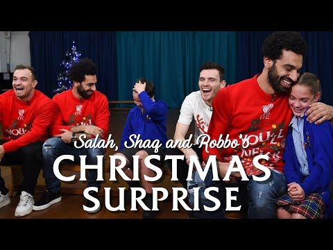 Salah, Shaqiri and Robbo's festive surprise for local school pupils | PRICELESS REACTIONS Video