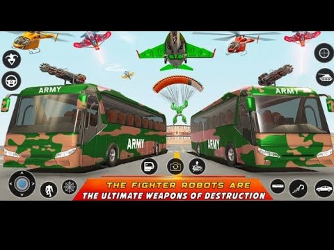 Flying Limo Robot Car Transform: Police Robot Game