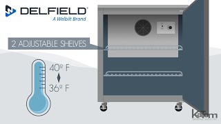 Delfield 27.25-in. Undercounter Refrigerator (406-CAP)