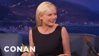 Kirsten Dunst's First Kiss Was Brad Pitt | CONAN on TBS video