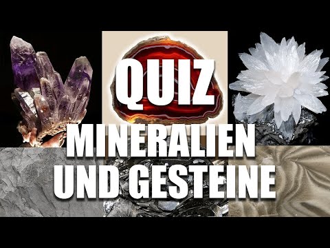 Quiz: Mineralien und Gesteine mit Kommentar