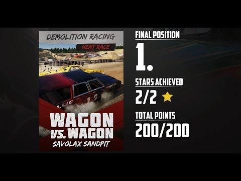 WRECKFEST Walkthrough Gameplay Part 42 - WAGON VS WAGON