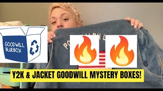Goodwill Blue Box Unboxing Y2K Streetwear and Jackets!