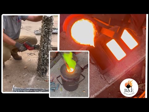 Start to finish scrapping and melting the copper. B&ESMELTING. How to scrap an evaporator coil.