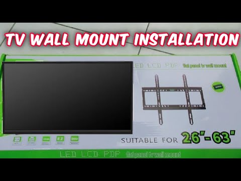How To Install LED LCD PDP TV Wall Mount Bracket 26"- 63" Tutorial | DIY