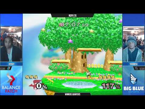 NGPU 26 SSBM - DBJ | Joyboy (Blue Fox) vs. HoG | Tiramisu (Default Fox) - Melee WQF