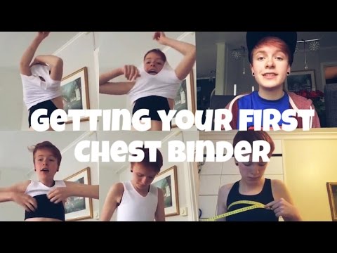 Getting a chest binder | Putting it on, where to get it, how to measure Video