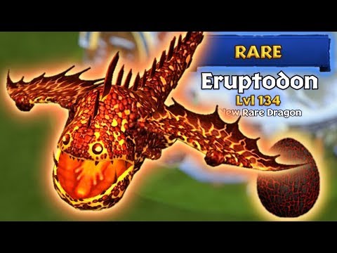 Eruptodon - New Rare Dragon Max Level 134 Titan Mode | Dragons: Rise of Berk