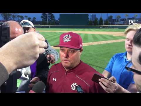 USC coach Chad Holbrook on pitching to Clemson's Seth Beer in the ninth inning