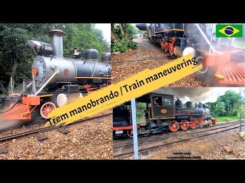 🇧🇷  Manobras da locomotiva 232 / Locomotive 232 maneuvers - Apiúna/SC - (Brasil)