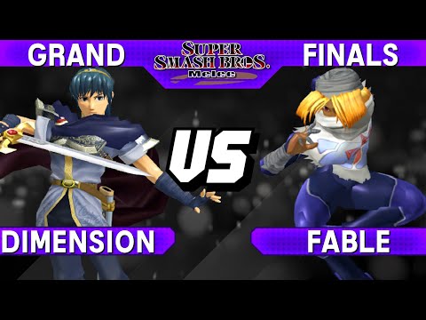 Smash Melee - Dimension (Marth) vs Fable (Sheik) - S@LT 188 Grand Finals