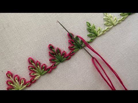Awesome border embroidery|hand embroidery|hand craft|hand embroidery for beginners|kadhai