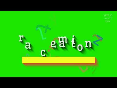 HOW TO PRONOUNCE RACEMATION? THE DEFINITIVE PRONUNCIATION GUIDE FOR RACEMATION #racemation