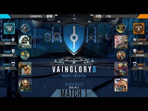 Hammers vs TSM Game 1 Semifinal | Vainglory 8 NA Autumn 2017 Split 1 Week 1