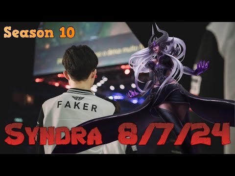 Faker - Syndra Aram 8/7/24 - Patch 10.1 LoL Season 10 | League of Legends Replays