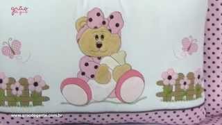 Kit Cama Babá Ursa Baby Rosa | Ref: 47540