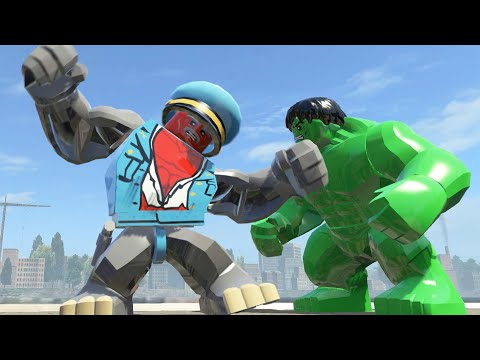 Hulk vs Red Hulk Transformation Rhino - LEGO Marvel Super Heroes Games