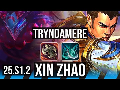 TRYNDAMERE vs XIN ZHAO (MID) | Rank 5 Trynda, 67% winrate | NA Grandmaster | 25.S1.2