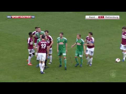 Tipico Bundesliga 16/17, 26. Runde: SK Rapid Wien - SV Mattersburg 1:1 (VIDEO-Highlights)