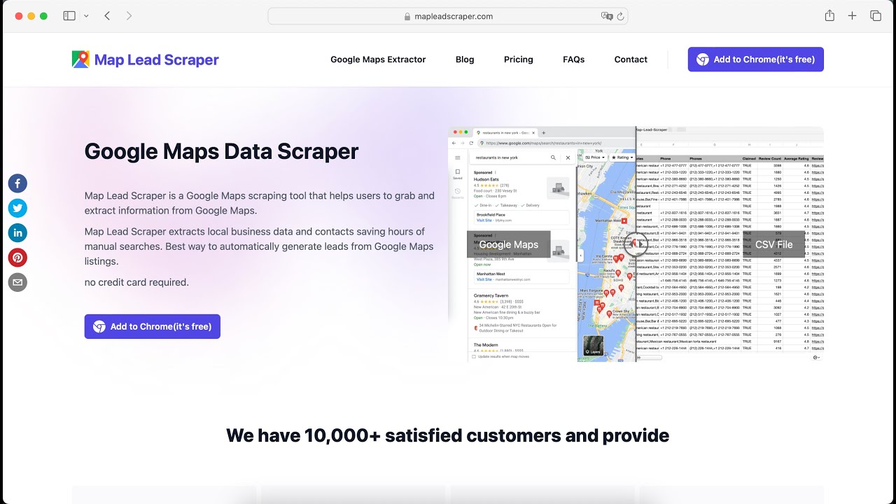 Google Maps Data Scraper demo video