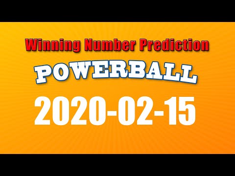 Winning numbers prediction for 2020-02-15|U.S. Powerball
