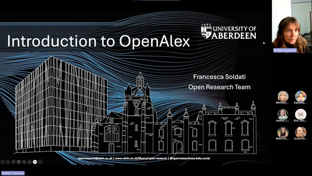 ExplORe Series: Introduction to OpenAlex (open-source scholarly database)