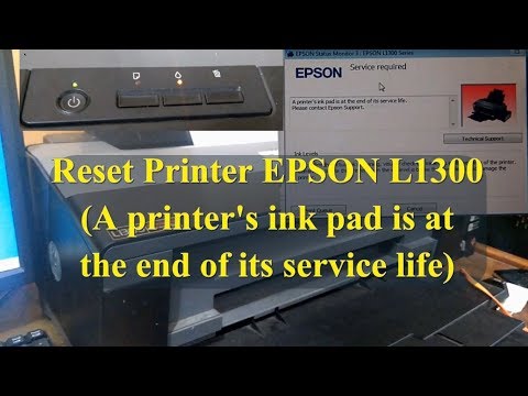 Cara Reset Printer EPSON L1300 [ A printer's ink pad is at the end of its service life ]