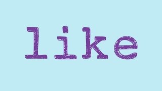 Like- Sight Word Song to teach the word "like"