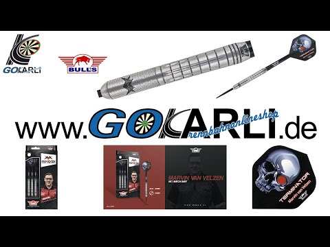 BULL'S NL Steel Darts Marvin van Velzen 90% Tungsten Matchdart Steeltip Darts Steeldart 26 g 2020