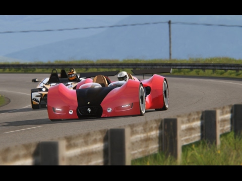 Ferrari Celeritas vs KTM X-BOW R at Highlands Long