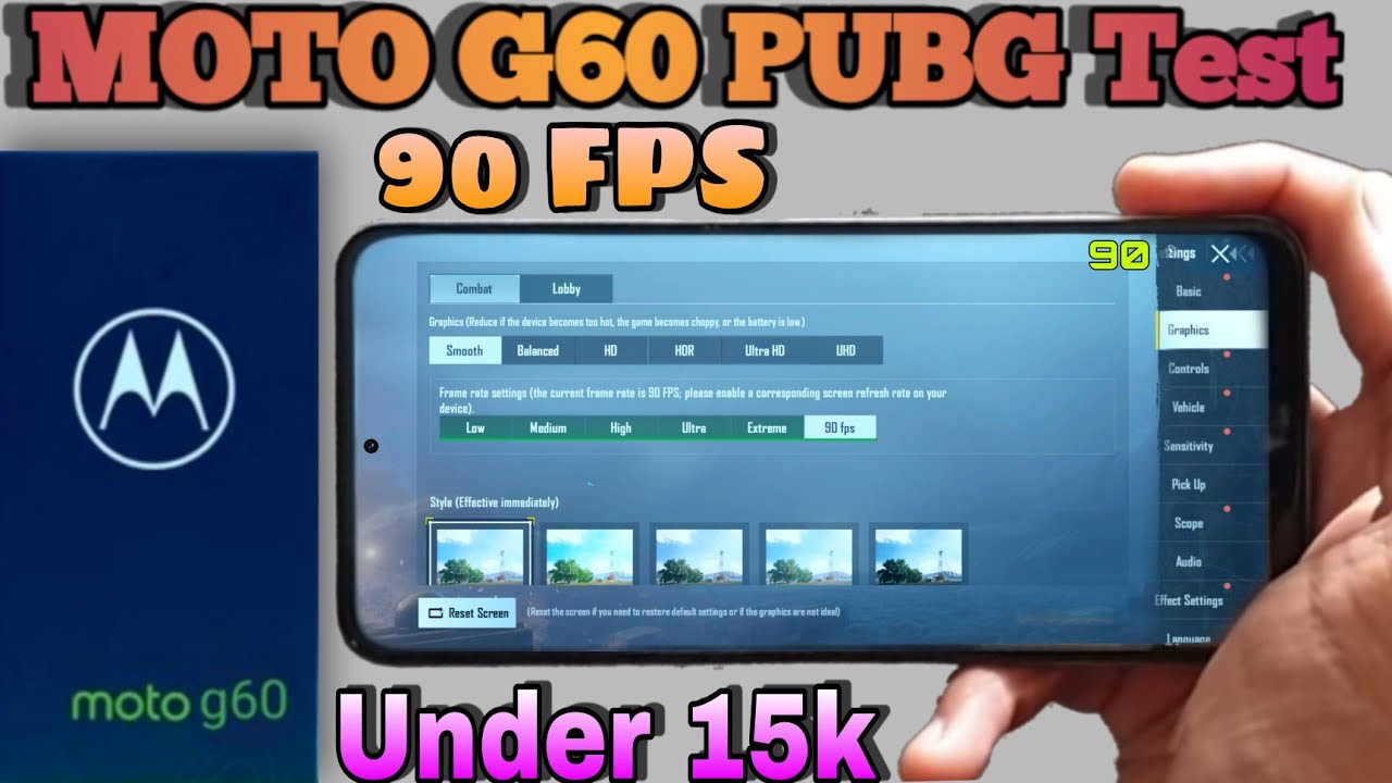 MOTOROLA G60 PUBG Test 💥💪| MOTO G60 PUBG Graphics settings SD 732G | Moto G60 PUBG Gameplay Hindi