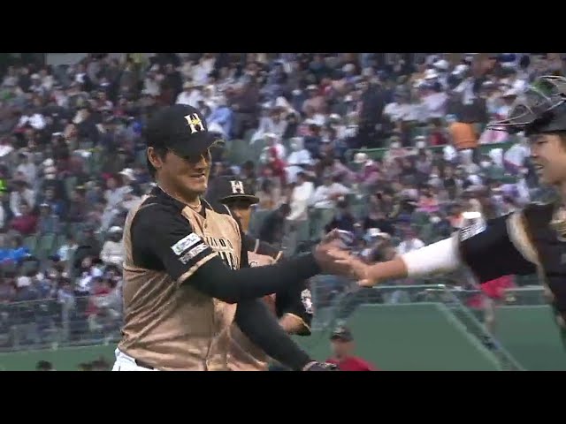 【5回裏】ファイターズ・有原 復帰登板を5回無失点の好投!! 2018/4/14 Bs-F