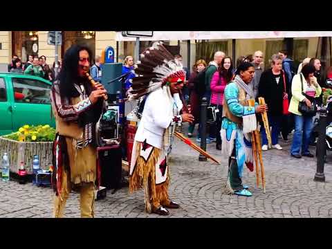 Peruvian Andean Street performance, Prague, Czechia (Czech Republic)