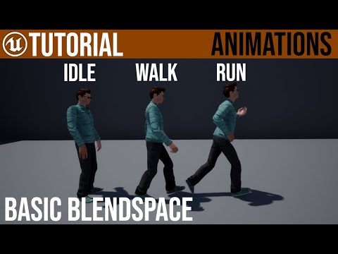 UE4 Basic Blend Space / Walk, Run, Idle, Jump