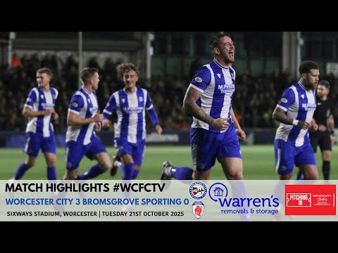 Worcester City 3 Bromsgrove Sporting 0 | Pitching In Southern Premier Central Division