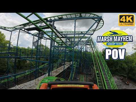 On-ride point of view of Marsh Mayhem