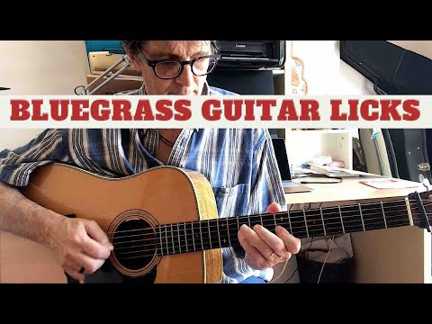 BLUEGRASS LICKS ON ACOUSTIC GUITAR | Flatpicking Guitar Lesson