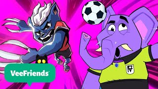 Honey Badger Learns Soccer & Says Sorry + More | VeeFriends 🐈‍⬛ | Cartoon Video Compilation