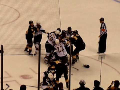 Bruins/Thrashers Brawl/Fight 12/23 TD Garden