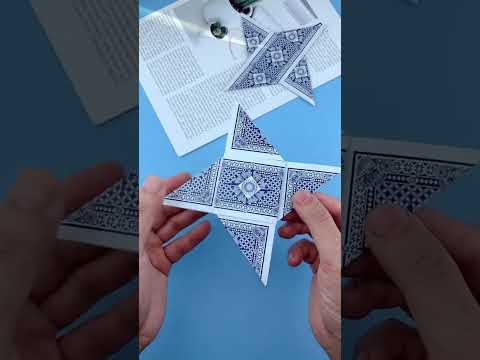 Gấp phi tiêu bằng tú lơ khơ