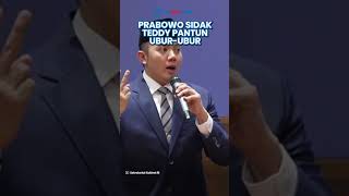Prabowo Sidak Kantor Seskab, Teddy Langsung Beri Sambutan Meriah hingga Pantun Ubur-ubur ke Presiden
