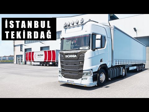 🔵ETS 2 1.44 - SCANIA NG R450 - İSTANBUL TEKİRDAĞ SEFERİ - PİYASAYA ÇALIŞMAYA DEVAM EDİYORUZ!