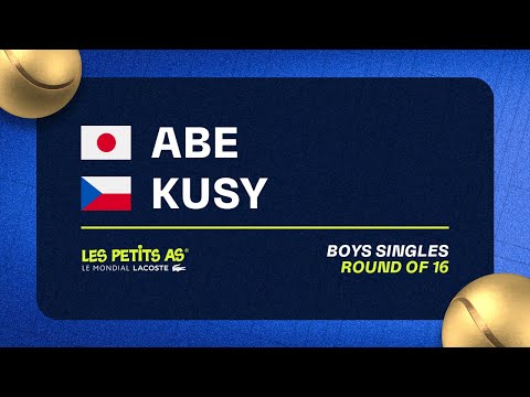 Les Petits As 2023 | Boys Singles Round of 16 | Motoharu Abe vs Jakub Kusy