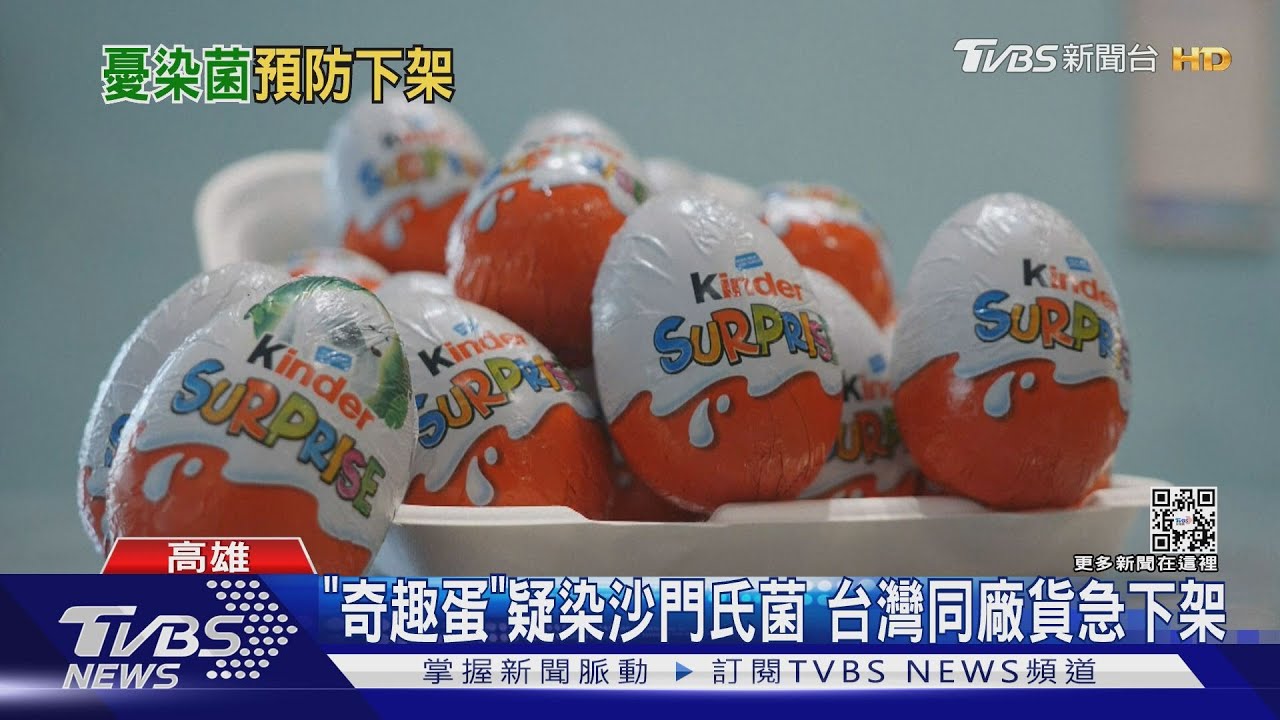 健達奇趣蛋疑染沙門氏菌! 台灣也有同廠貨急下架