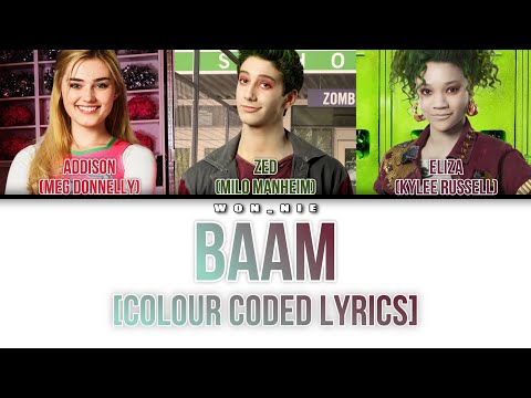 BAAM By ZOMBIES (Colour Coded Lyrics)