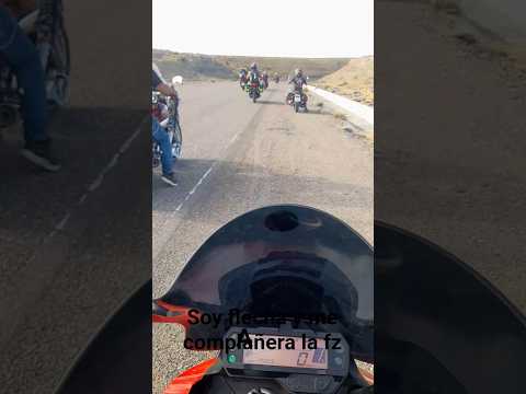 entrando a Rio Mayo . con mi compañera la FZ yamaha 700 kl para llegar